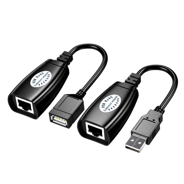 USB Rj45 Network Ethernet Lan kabelforlænger Professionel bærbar 50m signalforstærker
