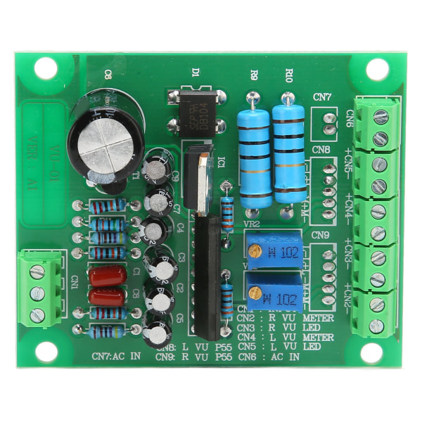 VU Driver Board Professionel Mute Funktion Fast Stereo VU Driver Modul til VU Meter AC 12V