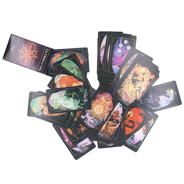 Barn av Litha Tarot-kort Konstpapper 78 Spådomslekar Spådom Lyckoberättelser Leksaker för Vänner Fest