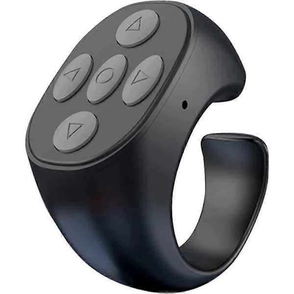 BAISE Bluetooth Fjernkontroll Ring, Mobiltelefon Selvutløser Kort Video Fjernkontroll