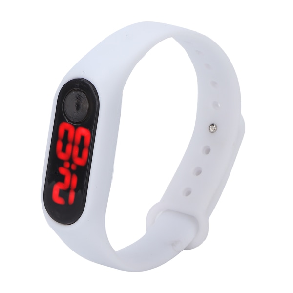 Smart Digital Watch Armbånd Lysende Elektronisk Klokke Fasjonabel Stilig Armbåndsur Hvit