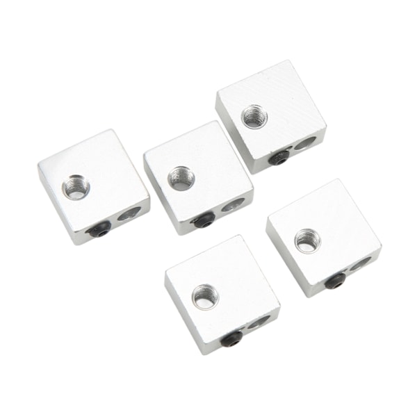 15 stk 3D-skriver Hotend-sett Rustfritt stål Rør Messingdyse Varmeblokk 3D-skriver Hotend-deler for Makerbot