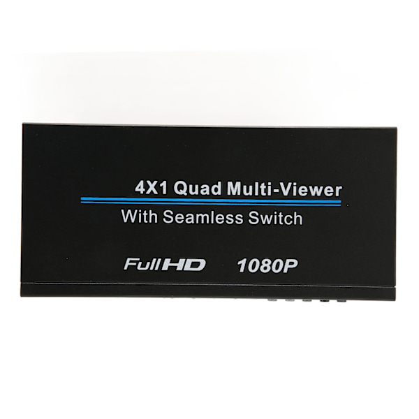 HD-multimedia-gränssnitt Quad Multi Viewer 4x1 4 i 1 ut 1080P IR HD-multimedia-gränssnitt Quad Multi Viewer 110‑240V EU-kontakt