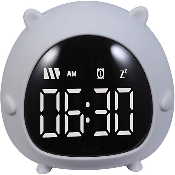 Bærbart USB-opladnings-LED-vækkeur med sleep-timer og natdisplay - perfekt til hjemmet, soveværelset