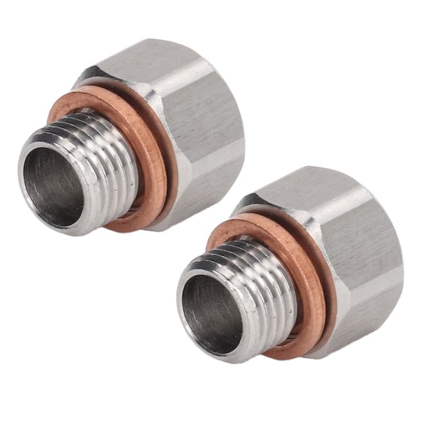 Metrisk fittingadapter 1/8in NPT hun til M12x1.25 han aluminiumslegeringsfitting til biler