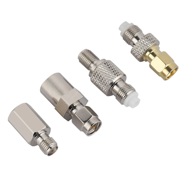 4 stk FME til SMA-kontakt Antenneadapterkabel DAB Koaksialantennekonverter