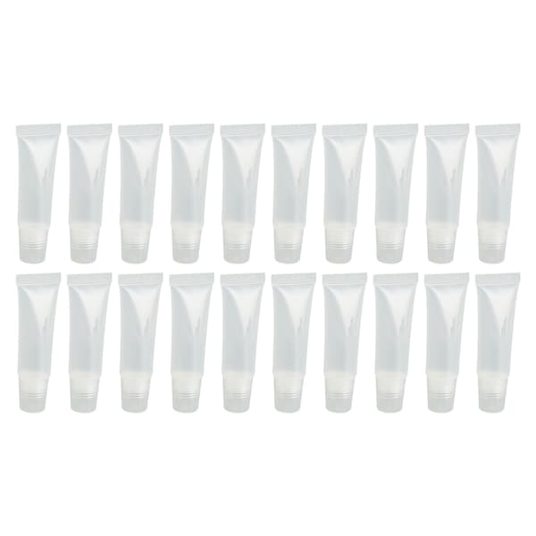 20 stk 10 ml lipgloss-tuber Profesjonelle påfyllbare tomme leppepomadebeholdere for kosmetikk DIY