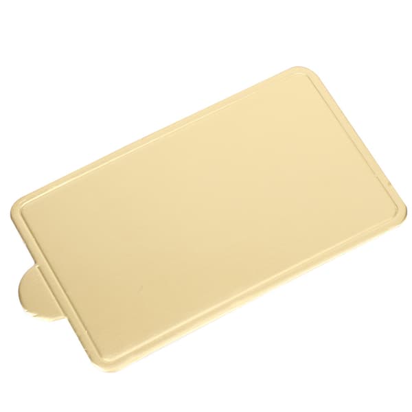 300 stk. Guld Rektangulær Mousse Kage Dessert Board Base Pap Bageværktøj 100x60mm