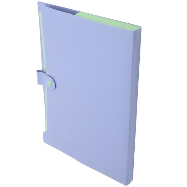 Mappeposer A4 MultiLayer Dokument Organizer Papir Opbevaring Informationslommer (Lilla)