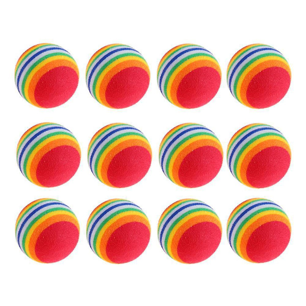 Interactive Cat Foam Ball Toy Set - 12 delar för rebound-träning och oändligt kul med ditt husdjur