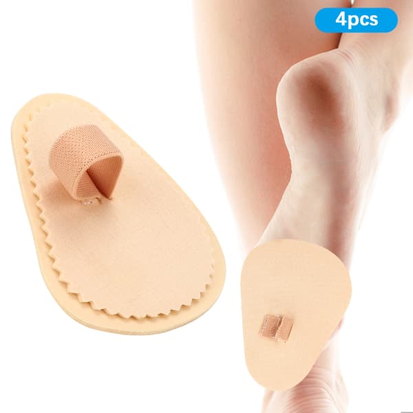 4st Tåriktare Separatorer Skydd Bunion Splint Corrector Tåspridare Skydd 1 Hål