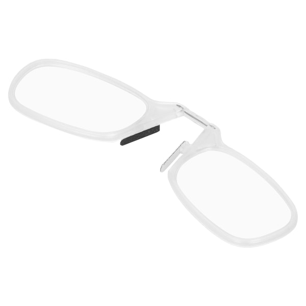 Blåljusblockerande klämma näsläsglasögon Snygga PinceNez-stil presbyopiska glasögon (+250 transparent färg)