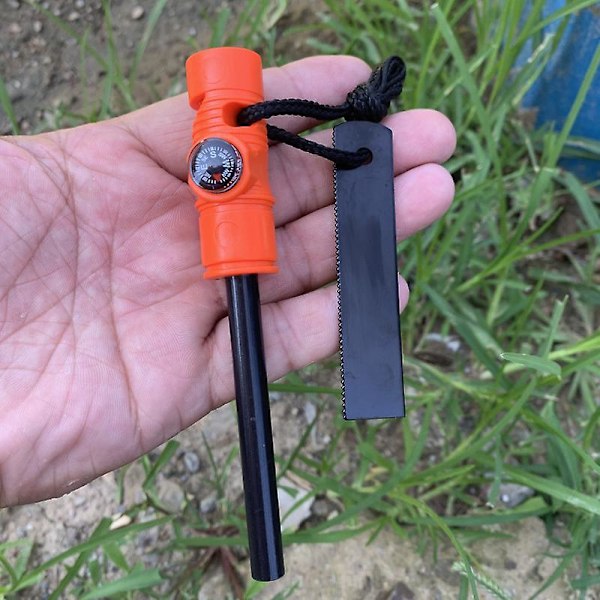 Eldstål Combo: Paracord, Visselpipa - Camping, Vandring, Jakt, Ryggsäcksturer, Båtturer, Nödräddning (4 delar)