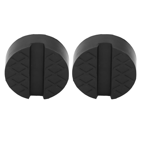 2 st Gummi Jack Pad Bra anpassningsförmåga Universal slitsad Jacking Lift Puck Återanvändbar Jack Pad Adapter