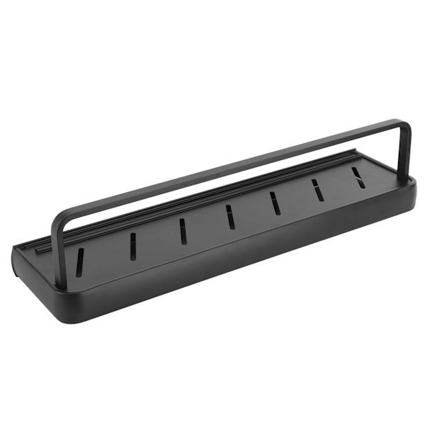 50cm Multifunktionel vægmonteret køkkenhylde badeværelsesopbevaringshylde flaskeholder (enkeltlag med stang)