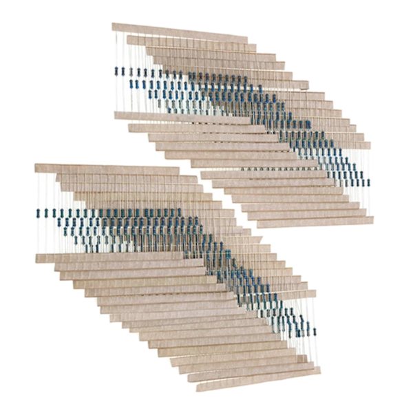 600 x 1/4W Metallfilmmotståndssortiment 30 Värden