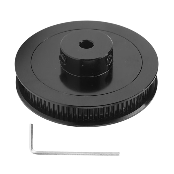 Synkronhjul 80T 5mm GT2 kuggremskiva i legerat stål för 3D-skrivare CNC-svarv svart