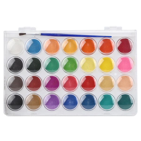 28 farver fast pigment maling bærbar kunst maling pulver sæt til akvarel / gouache