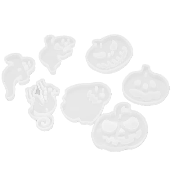Halloween silikoneform bærbar blød fleksibel genanvendelig silikone DIY græskar silikoneform