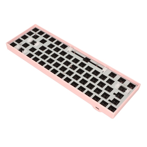 68 Key Mekaaninen näppäimistö Tee-se-itse -sarja, jossa on RGB 5 V DC -tuki Langaton 2.4G Type C Langallinen Bluetooth 3.0 5.0 Hot Swap -näppäimistö IOS Pinkille