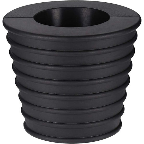 2 stk. Paraply Kegle Base Holder, til Terrassebord Hul Åbning og Stabilitet eller Paraply Base Holder, Parasol Stand, sort, 5.8*4.5cm