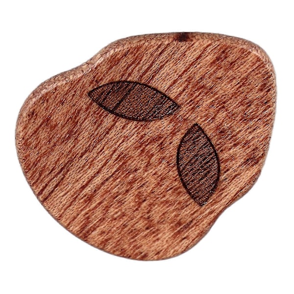 Cool Skull Gitarrplektrum Halloween Skräckinjagande Massivt Trä Musikinstrument Tillbehör Typ A(sapele)