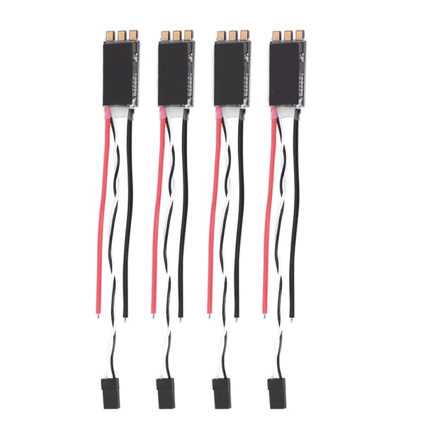 4 stk. 30AS ESC 2-6S børsteløs ESC opgraderingsdele egnet til FPV multicopter quadcopter (sort)