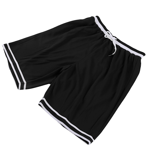 Hurtigtørrende Sports Shorts Sommer Løb Træning Træning Åndbare Shorts med StribeXXXXL