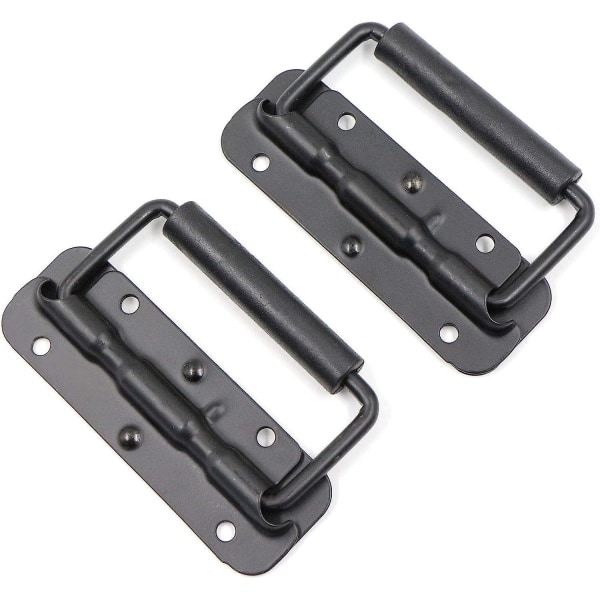 Svart fällbart case med 2 handtag (122 mm)