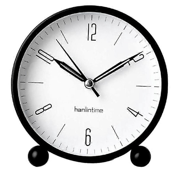 Hanlintime Bordur med Natlys, Batteridrevet Lydløs, Sort
