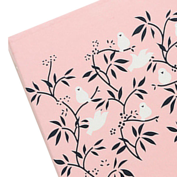 Självhäftande fotoalbum pärm DIY Scrapbook Album Skrivbar innersida Albumbok för minnesmärke Rosa sparv
