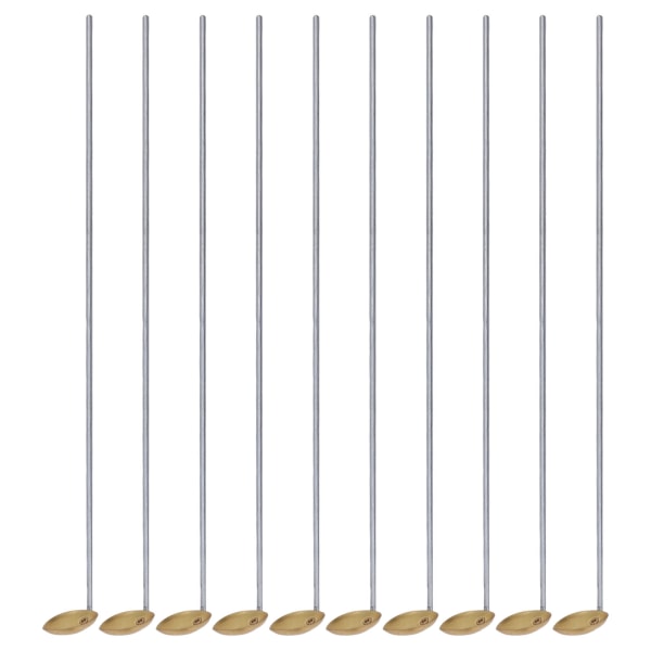 10Pcs Laboratory Burning Spoon High Temperature Resistant Brass Experiment Instruments Supplies