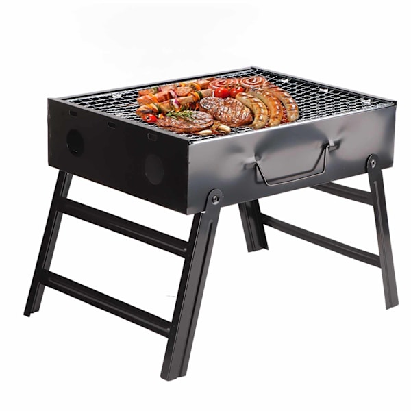Taitettava grilli Patio Grilli Hiiligrilli Liesi Ulkoilma Retkeily Piknik Grilli