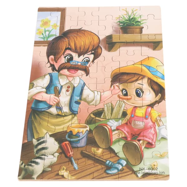 60 st tecknade barnpussel Förälder-barn interaktionsleksaker Present (Pusselleksak)