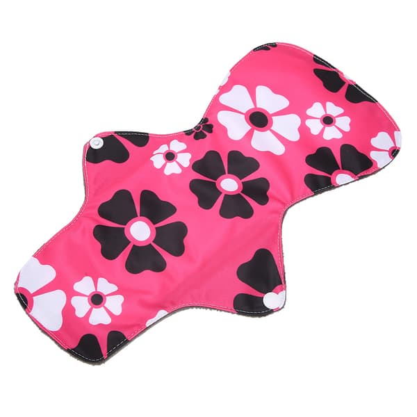 Vaskbar menstruasjonsbeskyttelse i bambuskullfiber, gjenbrukbar, forlenget sanitetsbind (L 33cm) #2