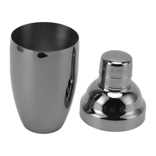 Bar Cocktail Shaker Rustfrit Stål Rustfri Køkken Bartender Blandede Drikke Mælk Te Shaker Kop Sort