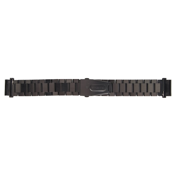 Udskiftning af urbånd i rustfrit stål dobbeltspænde 24 mm til Garmin Fenix ​​7S 6S 5S Sort