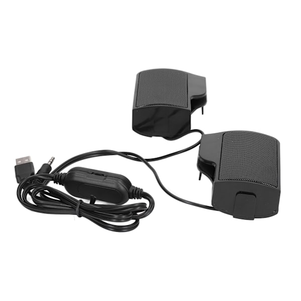 Laptophögtalare USB driven trådbunden bildskärm Soundbar Stereoljud med skärmklämma för bildskärm Notebook Tabletter TV
