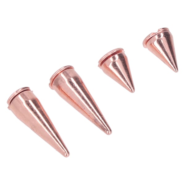 20 stk 7x10mm 7x20mm Punk Cone Spikes Studs Rose Gold Metall Elektroplettering Spike Skrue Nagler For DIY Klær Vesker