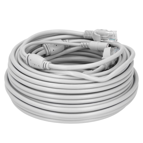 Kannettava Ethernet-kaapeli 2-in-1 power IP-kameran NVR CCTV -järjestelmälle 10m / 32,8ft