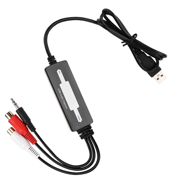 USB Audio Capture Recorder Card Konverterer platespillerkassetter til MP3/WAV