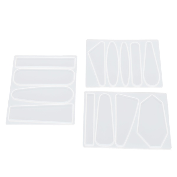3 st form Kristall Epoxi Mould DIY Handgjorda verktyg för att tillverka hårstift