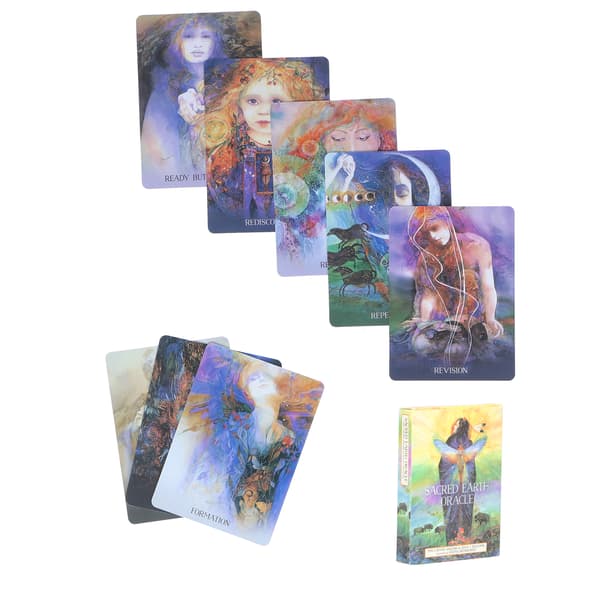 Scared Earth belagte papir-tarotkort spådomskort interaksjonsbrettspillkort