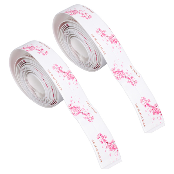 2 stk vanntett tape selvklebende PVC tetningslist for kjøkken bad 3,2 meter