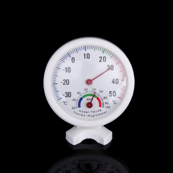 TH108 Innendørs analog temperatur fuktighetsmåler termometer hygrometer -30~50°C H