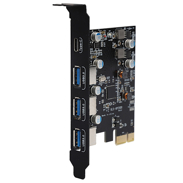 PCI-E-expansionskort till USB3.0 Typ-C 5 Gbps Express-adapterkort med skiva