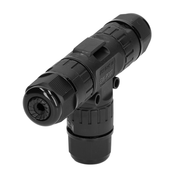 2 ST T-typ T-kopplingsbox-kontakt IP68 Vattentät 450V 16A 9-12 mm 3-vägs kabelkontakt