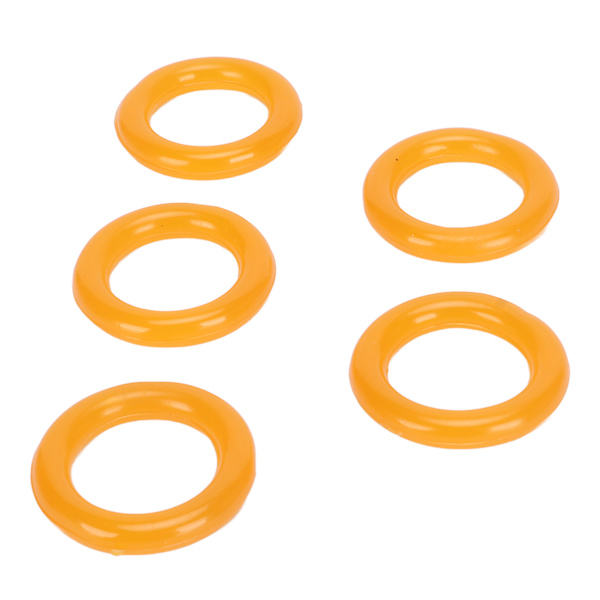 20 stk Spoleopruller Gummi Dæk Ring Fleksibel Elastisk Bærbar Spoleopruller Ring til udskiftning Gul