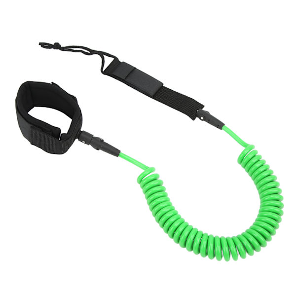 Surfboard Leash 10in Justerbar Ankelrem Design Havsvatten TPU Rostfritt Stål Hårdvara Paddelbräda LeashGrön