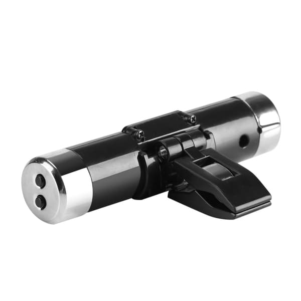 Clip-on Lastbilsbil LCD Termometer Bil Digital Bakgrundsbelysning Klockmonitor Vit Bakgrundsbelysning